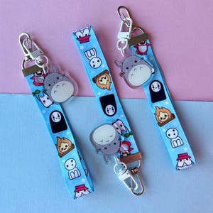 Cute Anime Lanyard Keychain/Key Holder/Keychain/Ghib