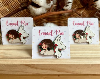 Princess & Wolf Enamel Pin