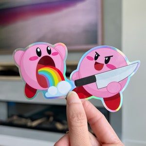 Pegatinas holográficas de Kirby (juego de 2)