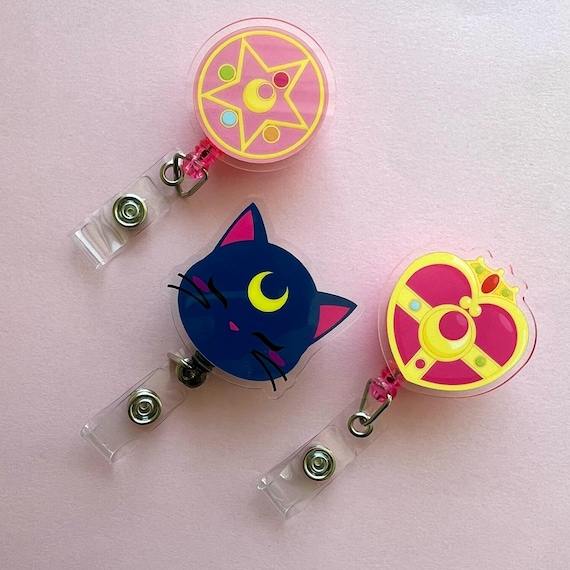 Anime Girly Retractable Reel Badge/ Holder for Office Work Nurse