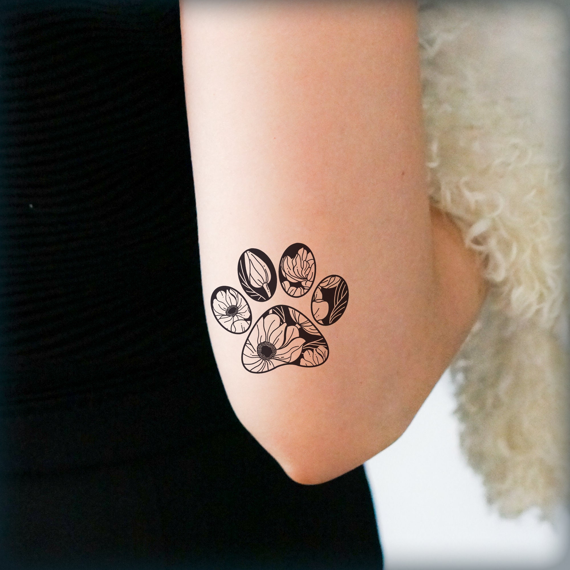 Tattoo uploaded by Dozy  Memorial dog paw  Tattoodo
