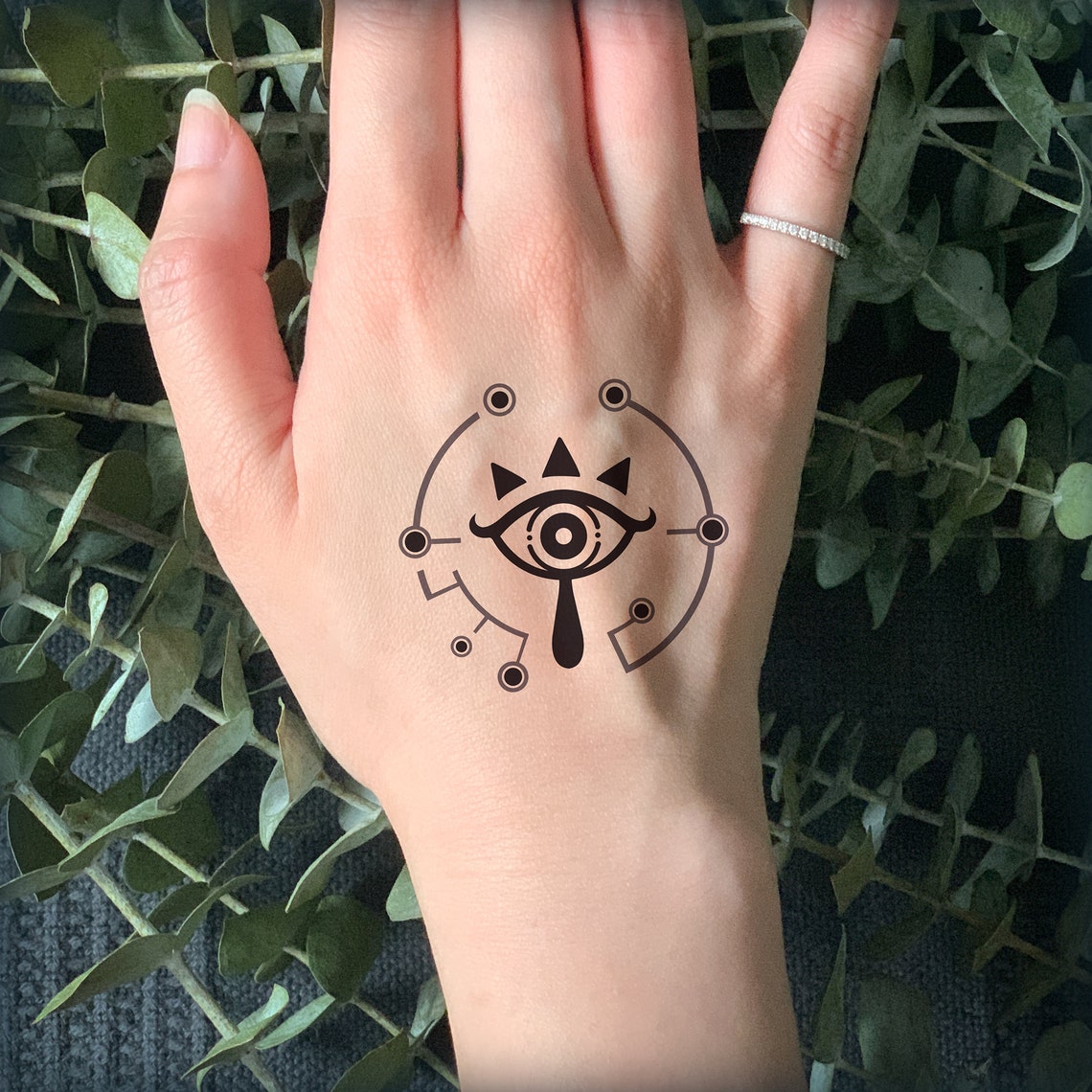 Temporary Tattoo/Eye of the Sheikah Tattoo/Zelda Breath of the Etsy