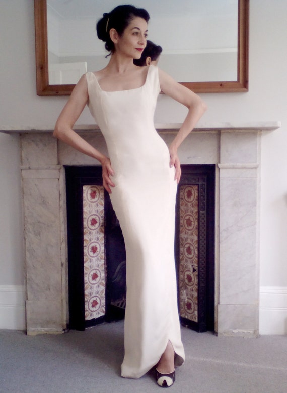 Size Uk 12 Italian 50 S Vintage Bridal Wedding Evening Etsy