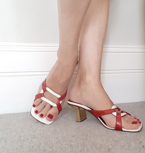 real leather mules