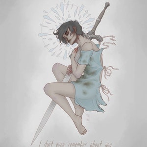 Oh, But Griddle || Harrowhark Nonagesimus 8.5x11 Locked Tomb Fanart Print || Griddlehark Fanart