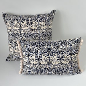 William Morris Brother Rabbit Blue Handmade Cushion Covers