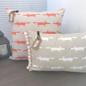 Scion 'Little Fox' Fabric Handmade Cushion Covers