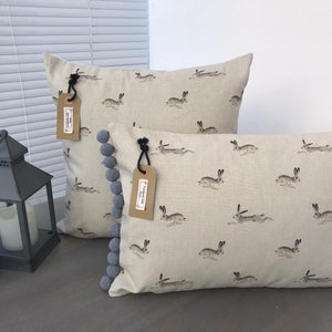 Sophie Allport 'Hare' Fabric Handmade Cushion Covers