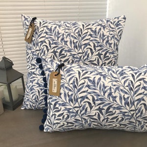 William Morris Blue Willow Bough Handmade Cushion Covers