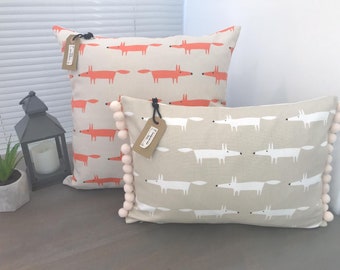 Scion 'Little Fox' Fabric Handmade Cushion Covers