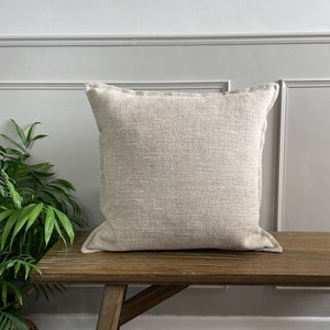 Bailey - Threads Neutral Leinengewebe Oxford Kante handgemachter Kissenbezug (The Brunswick Collection)