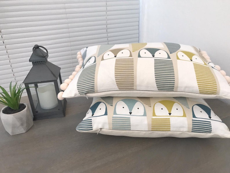 Scion 'Barnie Owl' Fabric Handmade Cushion Covers Etsy