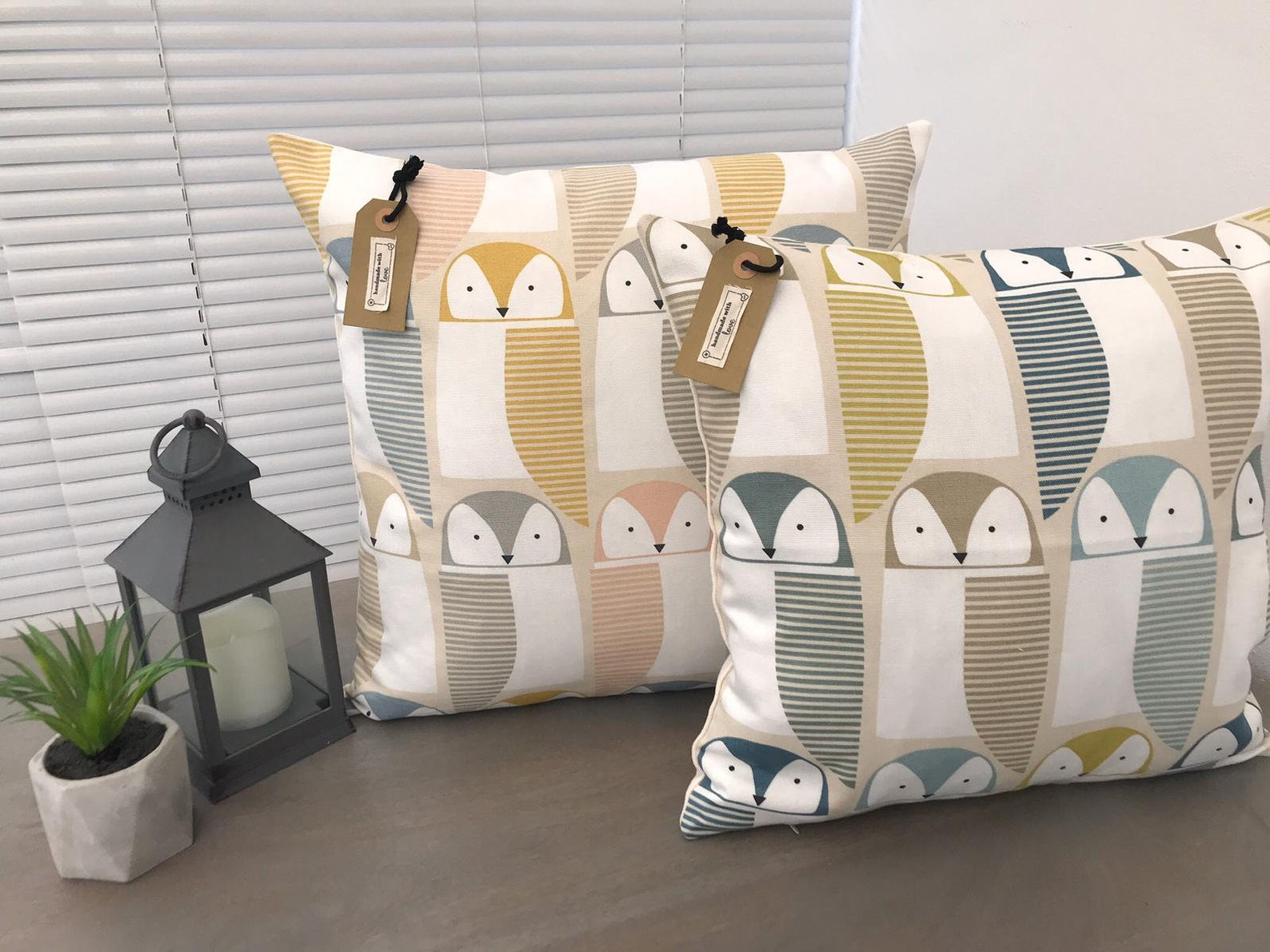 Scion 'Barnie Owl' Fabric Handmade Cushion Covers Etsy