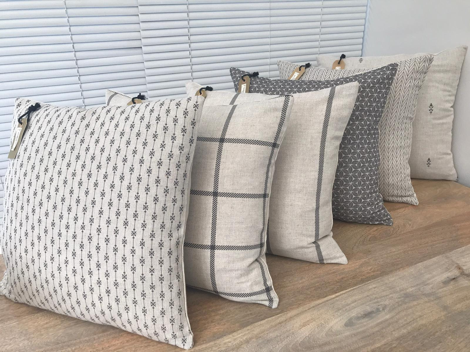 Linen Modern Farmhouse Cushion Covers Etsy