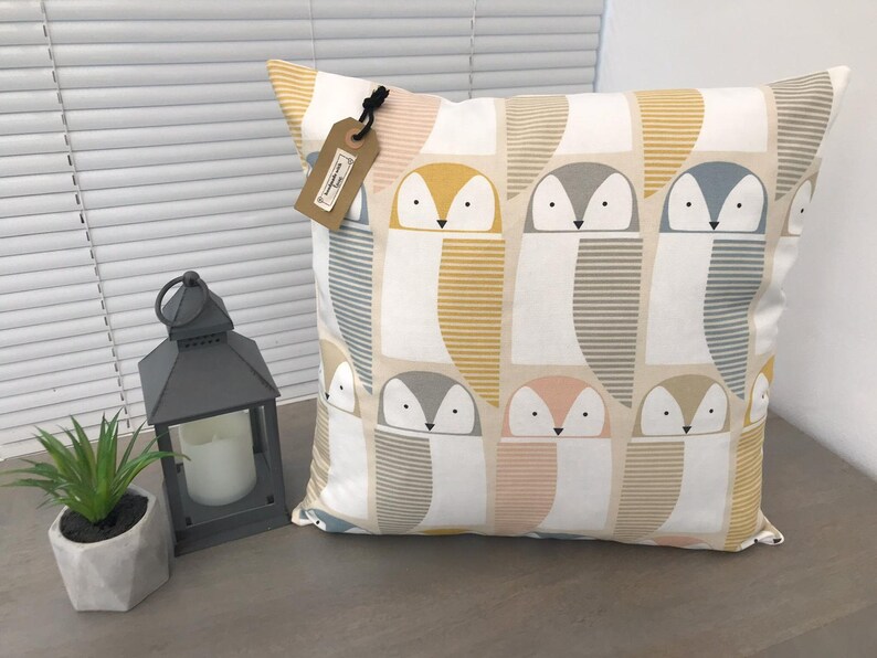 Scion 'Barnie Owl' Fabric Handmade Cushion Covers Etsy