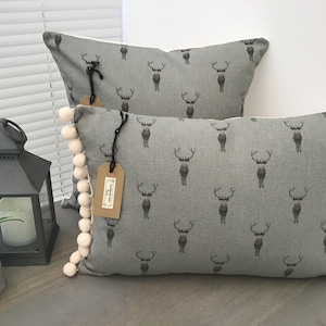 Sophie Allport 'Highland Stag' Fabric Handmade Cushion Covers