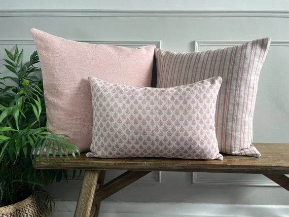 Dusky pink cushion covers discount