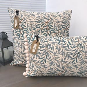 William Morris Green Willow Bough Handmade Cushion Covers