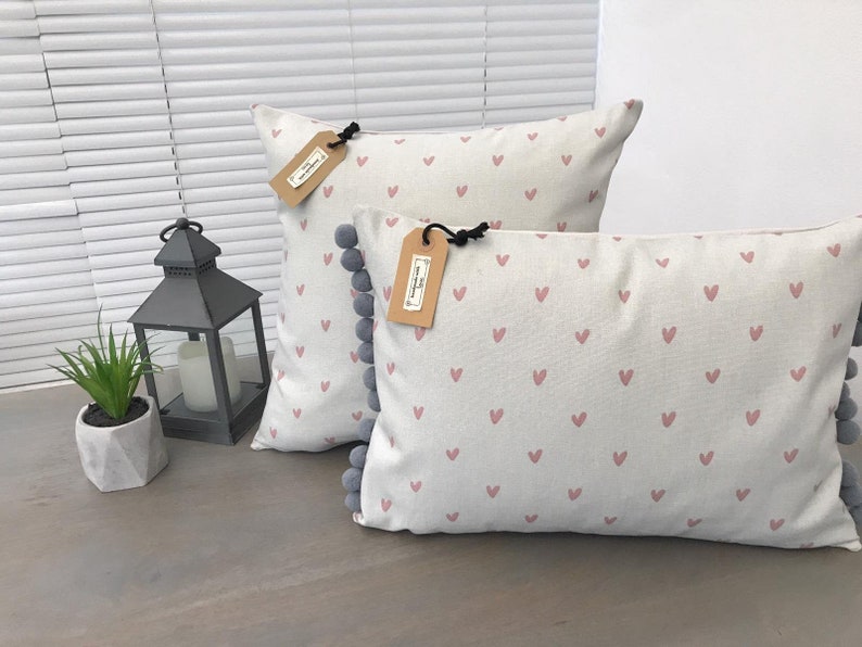 Sophie Allport 'hearts' Fabric Handmade Cushion Covers Etsy UK
