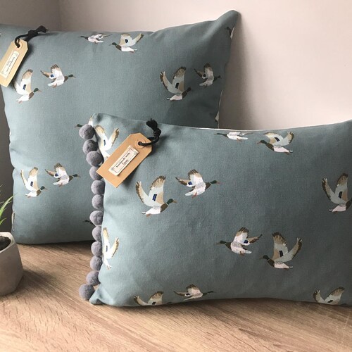Sophie Allport 'ducks' Fabric Handmade Cushion Covers Etsy UK