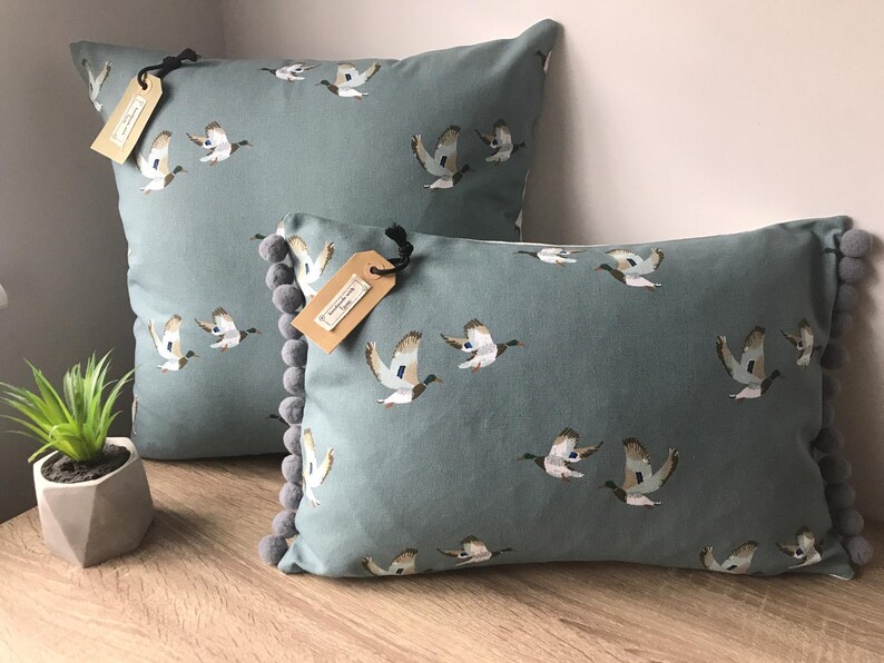 Sophie Allport 'ducks' Fabric Handmade Cushion Covers Etsy UK