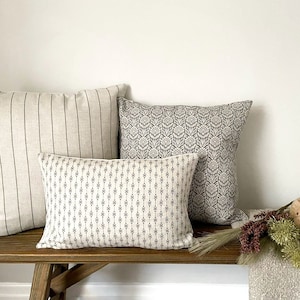 Charcoal Cushion Bundle: 3 x Linen Cushion Covers