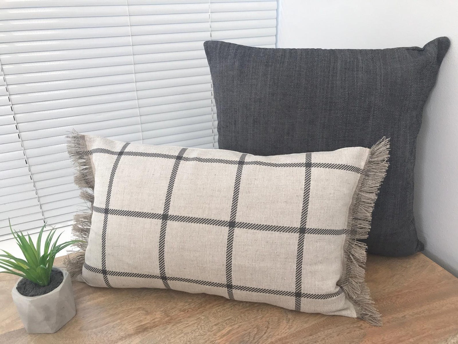 Linen Modern Farmhouse Cushion Covers Etsy