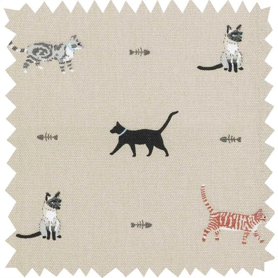 Sophie Allport Purrfect Fabric Cushion DOUBLE SIDED