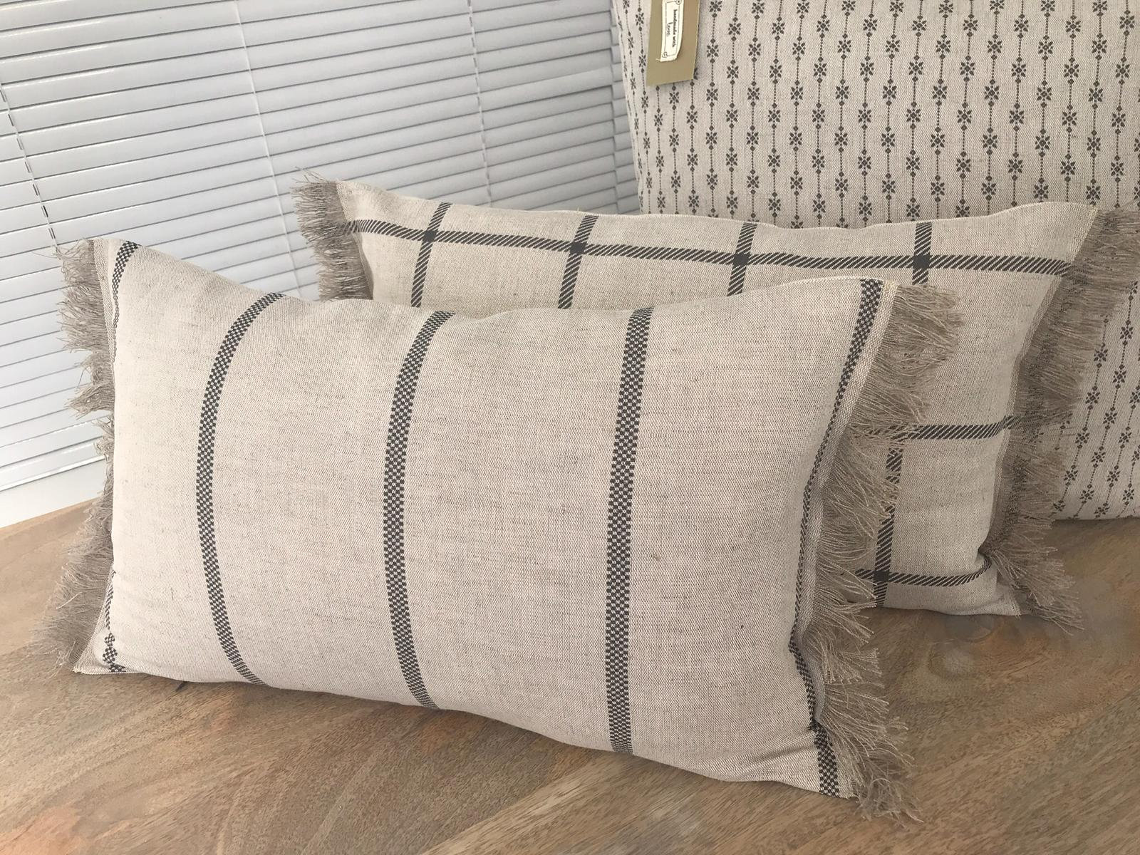 Linen Modern Farmhouse Cushion Covers Etsy