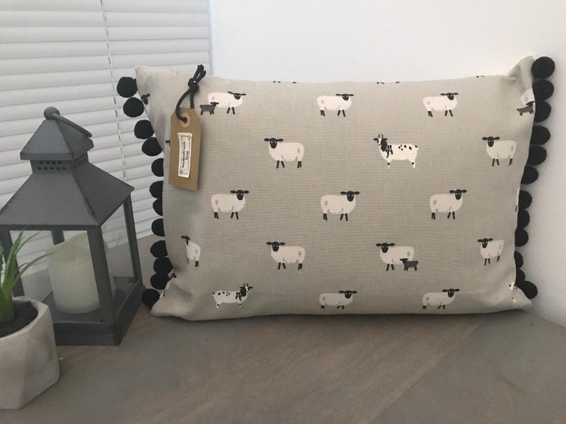 Sophie Allport 'sheep' Fabric Handmade Cushion Covers Etsy UK