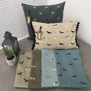 Sophie Allport Dog Fabric Handmade Cushion Covers
