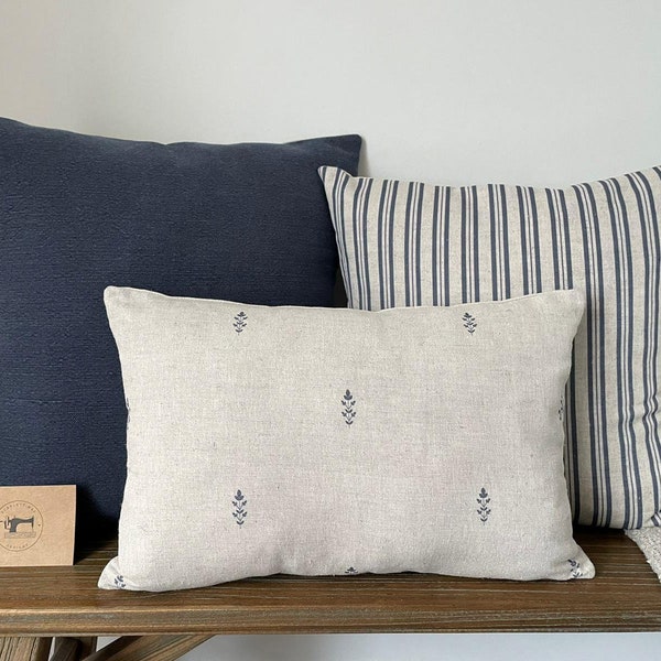 Navy White Cushion Etsy