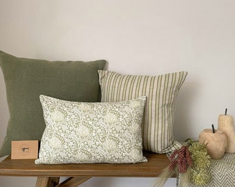 Green Cushion Bundle: 3 x Linen Cushion Covers