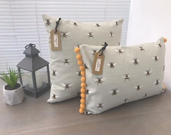 Sophie Allport 'Bees' Fabric Handmade Cushion Covers