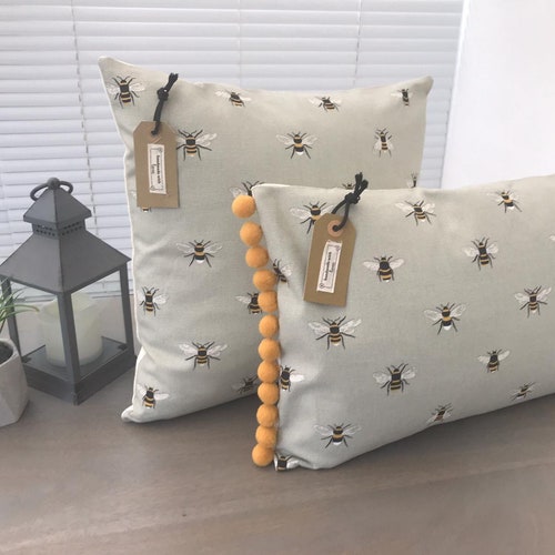Sophie Allport 'bees' Fabric Handmade Cushion Covers Etsy