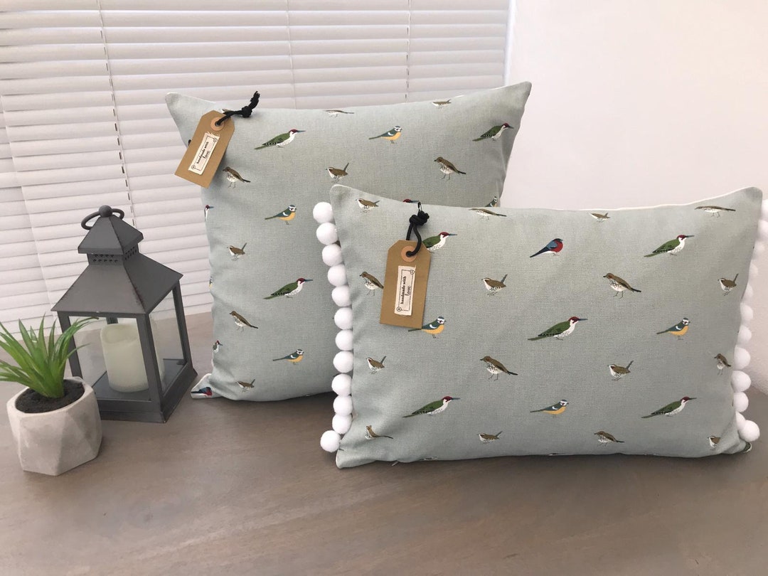 Sophie Allport 'garden Birds' Fabric Handmade Cushion Etsy UK