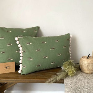 Sophie Allport 'Hedgehogs Fabric Handmade Cushion Covers