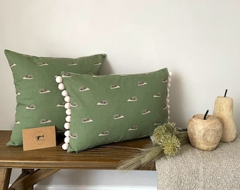 Sophie Allport 'Hedgehogs Fabric Handmade Cushion Covers