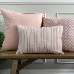 Dusky Pink Cushion Bundle: 3 x Linen Cushion Covers