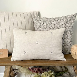 Charcoal Cushion Bundle: 3 x Linen Cushion Covers