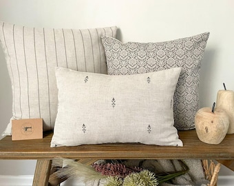 Charcoal Cushion Bundle: 3 x Linen Cushion Covers