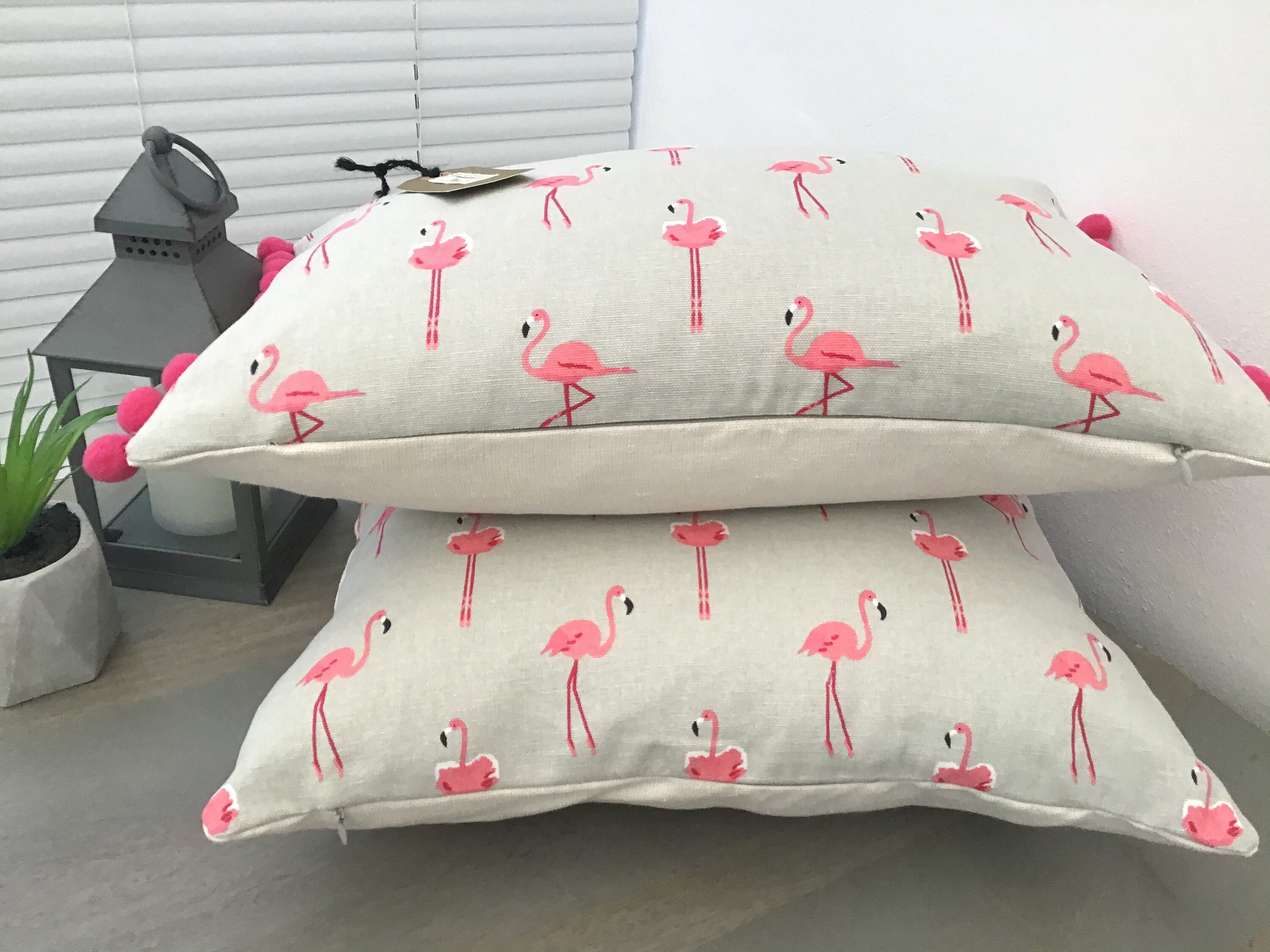 Sophie Allport 'flamingo' Fabric Handmade Cushion Etsy