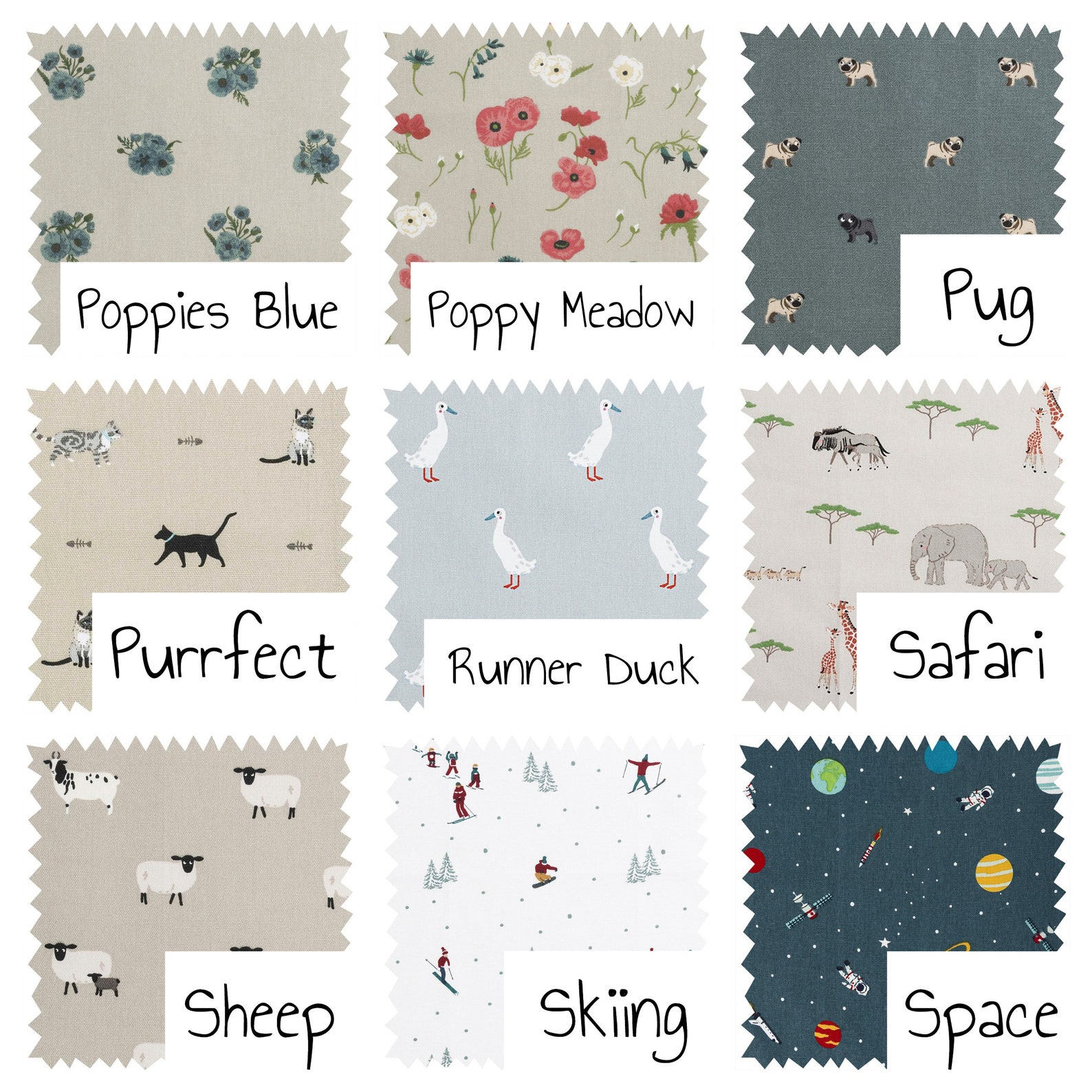 Cushions in Sophie Allport Fabrics Etsy UK