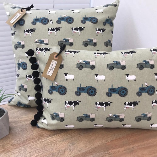 Sophie Allport 'sheep' Fabric Handmade Cushion Covers Etsy UK