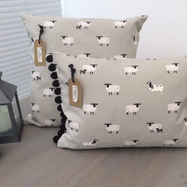 Sophie Allport 'Sheep' Fabric Handmade Cushion Covers