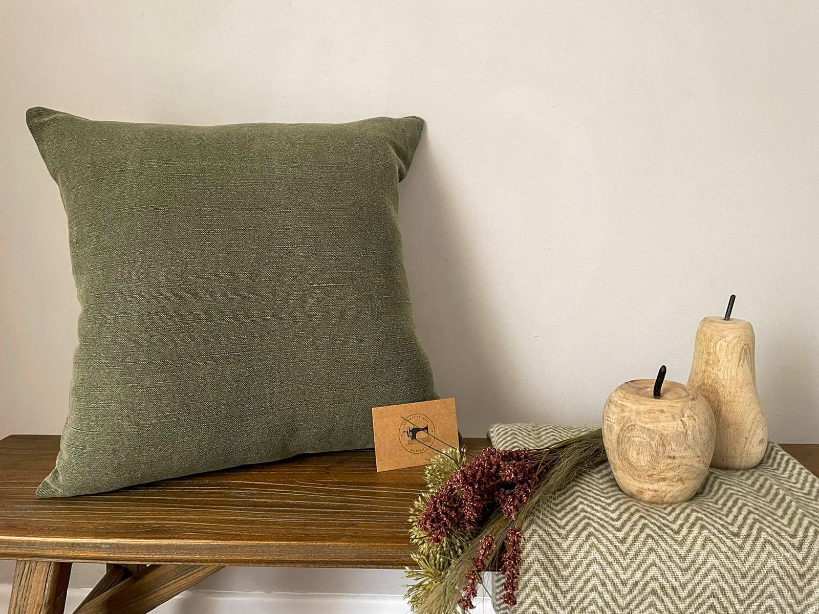 Green Cushion Bundle 3 X Linen Cushion Covers Etsy UK