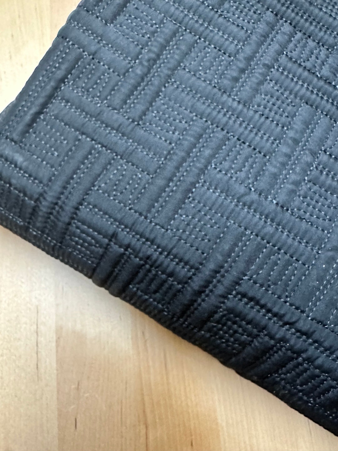 Black Quilted Fabric, Double Faced Pre Quilted Fabric, Quilted Fabric
