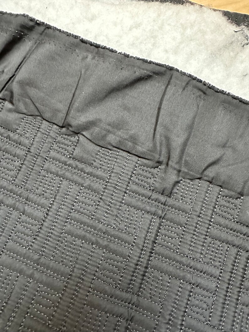 Black Quilted Fabric, Double Faced Pre Quilted Fabric, Quilted Fabric