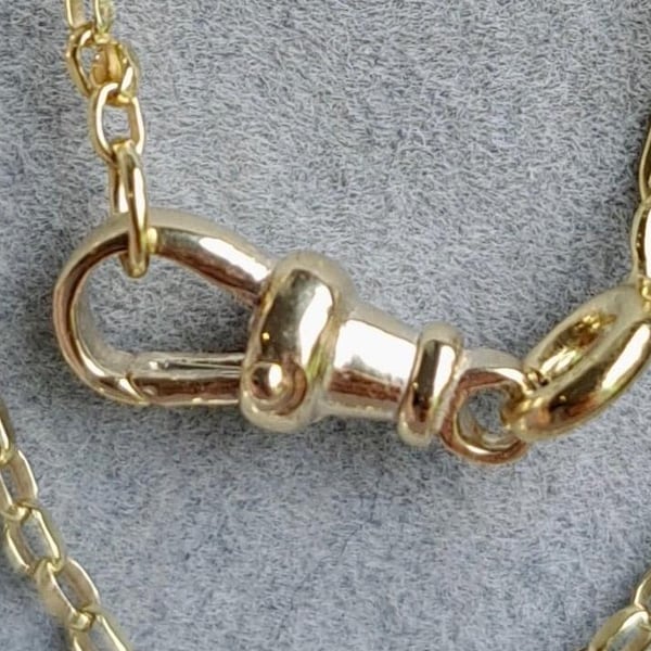 9ct Gold Mini Albert Clasp - 13mm | Solid Gold Dog Clip
