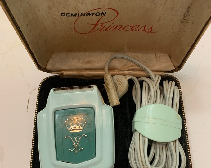 Vintage 1960s Remington Princess Mint Green Electric Razor With Case - Etsy